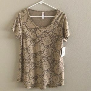 NWT LuLaRoe Lace Jacquard Classic T